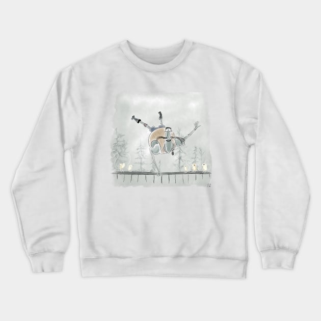 Coraline Mr. Bobinsky Crewneck Sweatshirt by hollydoesart